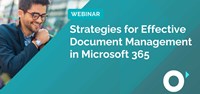 Strategies for effective document management in Microsoft 365 and SharePoint